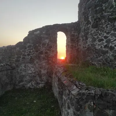 Blick auf den Sonnenuntergang/Sonnenaufgang von der Ferienwohnung aus oder aus der Nähe