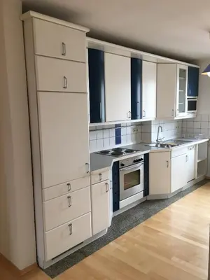 Küche/Küchenzeile in der Unterkunft Charmante, offene Wohnung in zentraler Lage