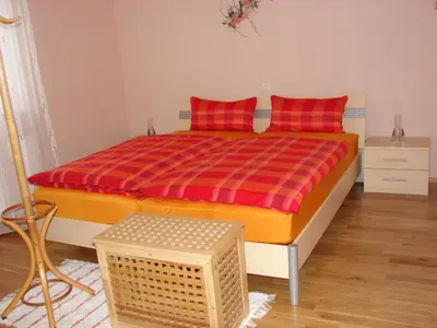 Ein Bett oder Betten in einem Zimmer der Unterkunft NEU Ferienwohnung Gudrun