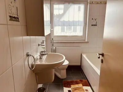 Ein Badezimmer in der Unterkunft NEU Ferienwohnung Gudrun