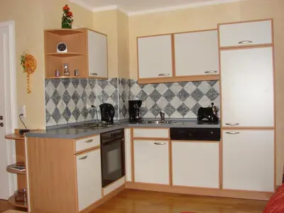 Küche/Küchenzeile in der Unterkunft NEU Ferienwohnung Gudrun