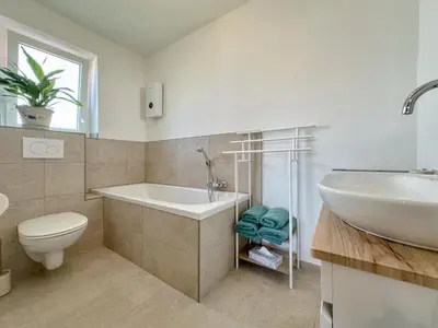 Ein Badezimmer in der Unterkunft Hochfels