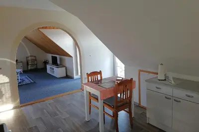 Küche/Küchenzeile in der Unterkunft Ferienwohnung Linden