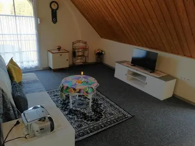 TV/Unterhaltungsangebot in der Unterkunft Ferienwohnung Linden