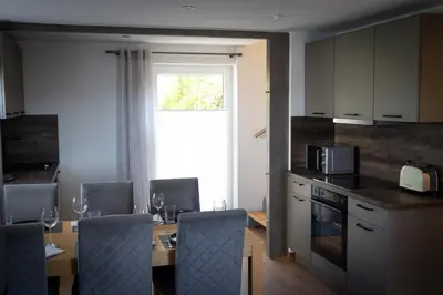 Küche/Küchenzeile in der Unterkunft Ferienhaus Kronprinz