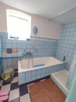 Ein Badezimmer in der Unterkunft FerienHaus 