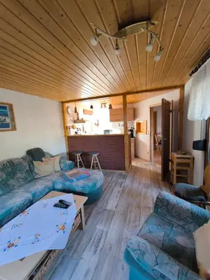 Ein Sitzbereich in der Unterkunft Haus Sonneneck 2