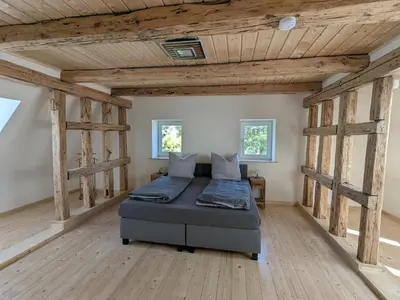 Ein Sitzbereich in der Unterkunft Ferienwohnungen Alte Schmiede