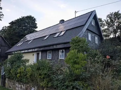 Das Gebäude in dem sich die Ferienwohnung befindet