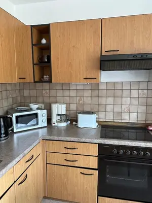 Küche/Küchenzeile in der Unterkunft Gemütlich wohnen in Blankenstein am Rennsteig