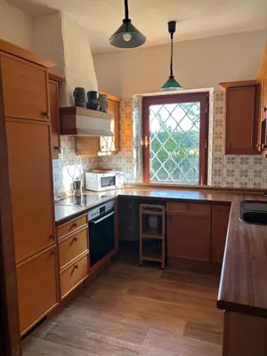 Küche/Küchenzeile in der Unterkunft Landhaus am Regen - Natur, Ruhig