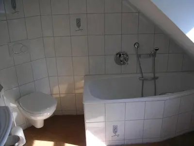 Ein Badezimmer in der Unterkunft Hammerschloss Unterklingensporn