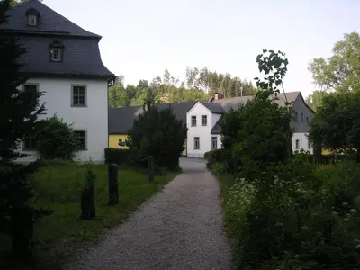 Das Gebäude in dem sich die Ferienwohnung befindet