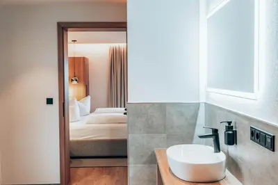 Ein Bett oder Betten in einem Zimmer der Unterkunft Auszeit3