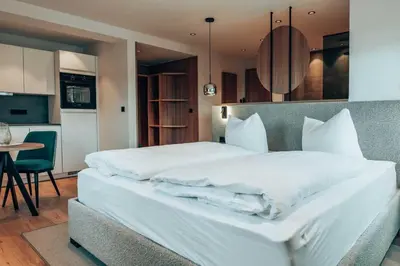 Ein Bett oder Betten in einem Zimmer der Unterkunft Auszeit3