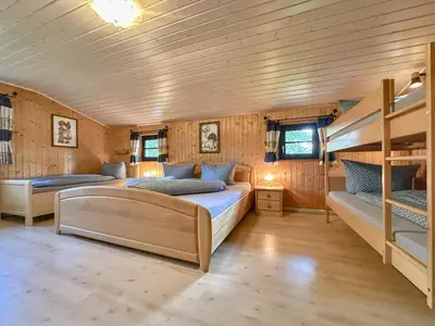 Ein Bett oder Betten in einem Zimmer der Unterkunft Rehberg Hütte