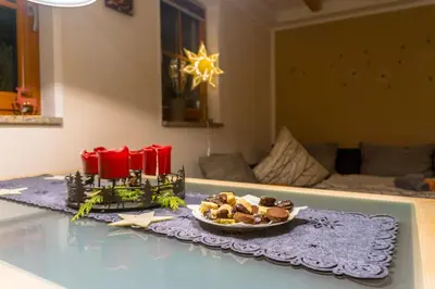 Getränke in der Unterkunft Ferienwohnung Lämpelberg