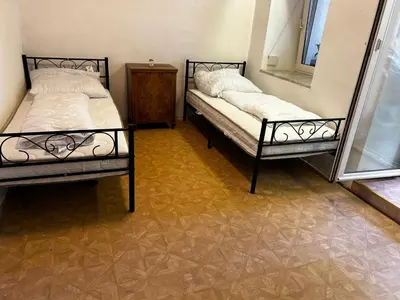 Ein Bett oder Betten in einem Zimmer der Unterkunft Monteur Unterkunft in Helmbrechts