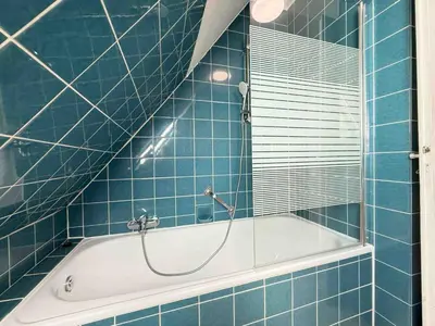 Ein Badezimmer in der Unterkunft SWF123 gemütliche Monteurwohnung