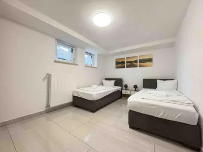 Ein Bett oder Betten in einem Zimmer der Unterkunft STB115 praktische Monteurwohnung