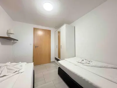 Ein Bett oder Betten in einem Zimmer der Unterkunft STB115 praktische Monteurwohnung