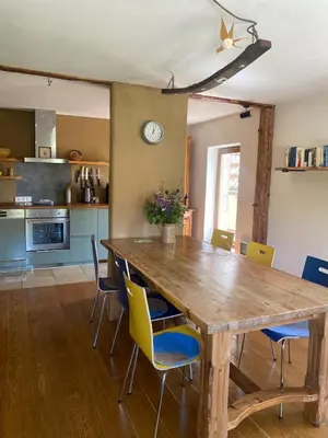 Küche/Küchenzeile in der Unterkunft Ferienwohnung auf dem Land, Haus Hans Stepha