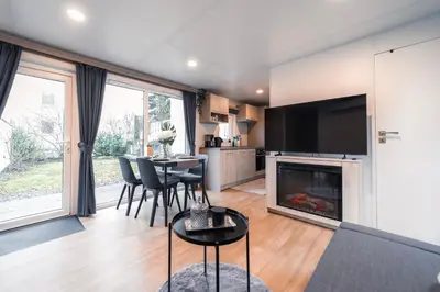 Küche/Küchenzeile in der Unterkunft Tiny House mit Terrasse und Garten in Altstadtnähe inkl Parkplatz
