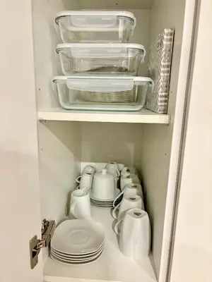 Küche/Küchenzeile in der Unterkunft Ferienhaus im Grünen - Entspannen mit Alpakas
