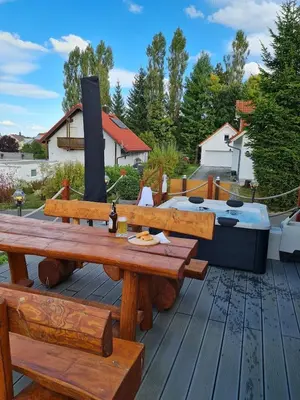 Das Gebäude in dem sich die Ferienwohnung befindet