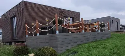 Ein Garten an der Unterkunft Tiny-Hohenberg