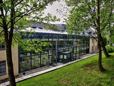 Ein Garten an der Unterkunft Sonnenhof