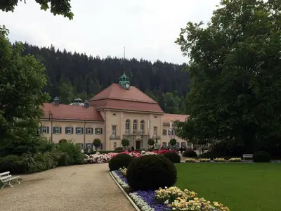 Ein Garten an der Unterkunft Sonnenhof