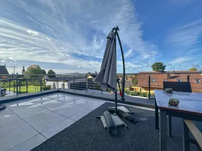 Ein Balkon oder eine Terrasse in der Unterkunft Wolfring