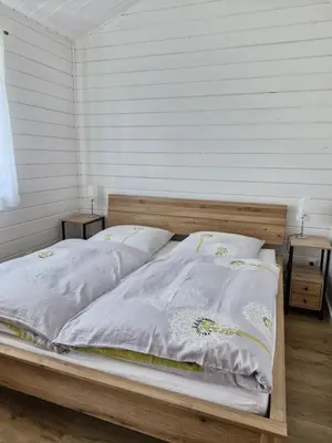 Ein Bett oder Betten in einem Zimmer der Unterkunft Ferienhaus Schindler