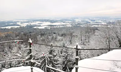 Ferienhaus im Fichtelgebirge im Winter