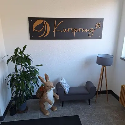 Ein Sitzbereich in der Unterkunft Pension Kursprung