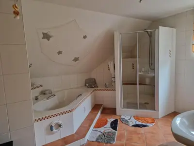 Ein Badezimmer in der Unterkunft Ferienwohnung Kraxner