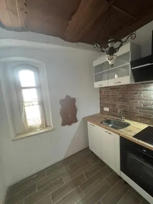 Küche/Küchenzeile in der Unterkunft Historische Apartment in Haus mit Herz