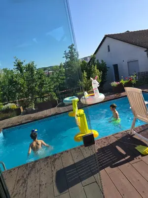 Der Swimmingpool an oder in der Nähe von Lauterhofen Haus