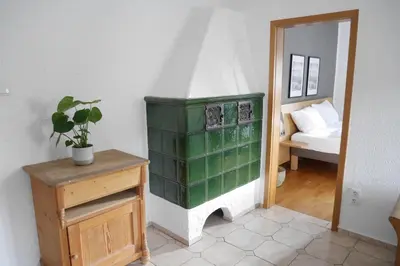 Ein Bett oder Betten in einem Zimmer der Unterkunft Ferienwohnung Naznhaus