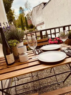 Getränke in der Unterkunft Ferienwohnung Naznhaus