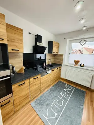 Küche/Küchenzeile in der Unterkunft Voll ausgestattete und sehr saubere Ferienwohnung zu vermieten
