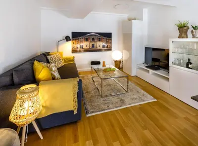 Ein Sitzbereich in der Unterkunft Boutique Apartment Parsifal