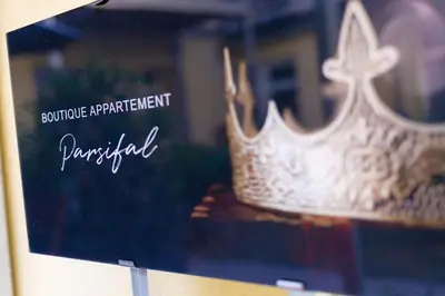 Ein Zertifikat, Auszeichnung, Logo oder anderes Dokument, das in der Unterkunft Boutique Apartment Parsifal ausgestellt ist