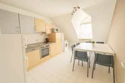 Küche/Küchenzeile in der Unterkunft SUNNYHOME Monteurwohnungen und Apartments in Schwandorf