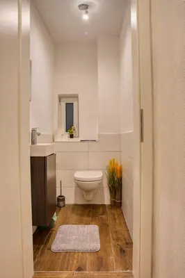 Ein Badezimmer in der Unterkunft Krumpes Quarters