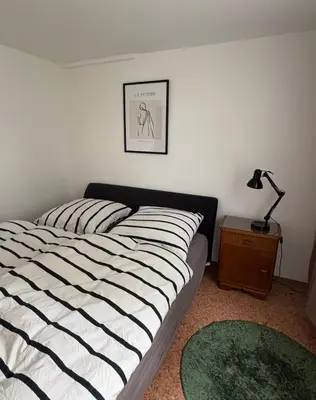 Ein Bett oder Betten in einem Zimmer der Unterkunft Room!Moor