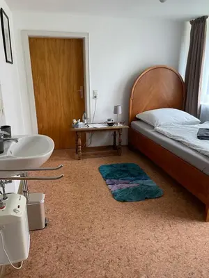 Ein Bett oder Betten in einem Zimmer der Unterkunft Room!Moor