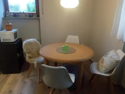 Ein Sitzbereich in der Unterkunft Fewo Strobl