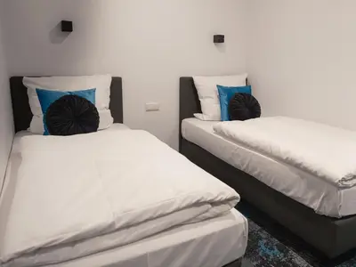 Ein Bett oder Betten in einem Zimmer der Unterkunft Das Hartmanns